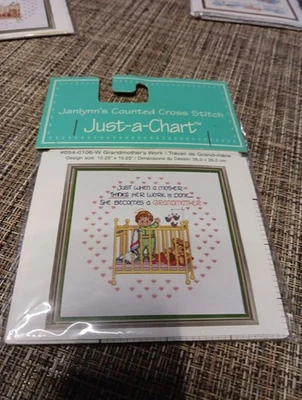 Janlynn's #054-0106W"GRANDMOTHER'S WORK" Counted Cross Stitch Pattern Only NEW  - Image 1 of 3