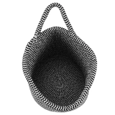 1Pc Nordic Style Cotton Knitted Basket Desk Storage Basket Home Sundry Organizer - Image 1 of 4