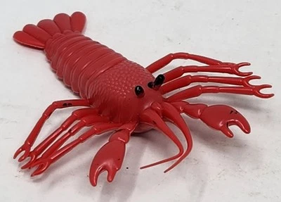 72 pequenas decorações de lagosta vermelha de borracha 4" decoração de frutos do mar do oceano  - Imagem 1 de 4