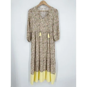 Seraphine Nico Floral Midi Maternity & Nursing Dress 3/4 Puff Sleeve, Size 4 - Picture 1 of 10