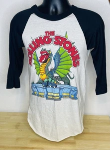 Vintage Rolling Stones 1981 World Sold Out Tour Concert T Shirt Adult Dragon M - Picture 1 of 8