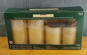 Ashland 4 Pack Flameless LED Candles with Remote Control Christmas Candles NIB - Picture 1 of 4