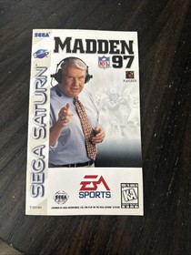 Sega Saturn Manual Only Madden NFL 97 