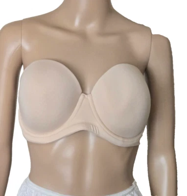 Wacoal Red Carpet Bra  854119 beige Convertible Strapless size 36DD - Image 1 of 4