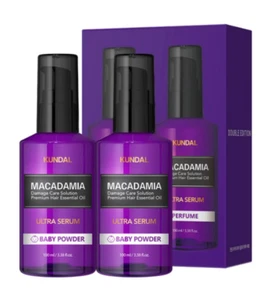 Kundal Macadamia Ultra Serum Baby Powder 100ml * 2pcs Damage Care K-Beauty - Picture 1 of 7