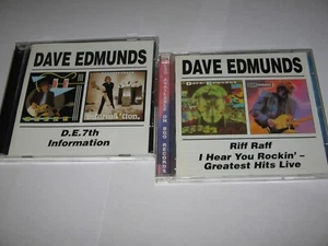 DAVE EDMUNDS 4 Albums on 2 CDs D E 7th Information Riff Raff I Hear You Rockin - Picture 1 of 4