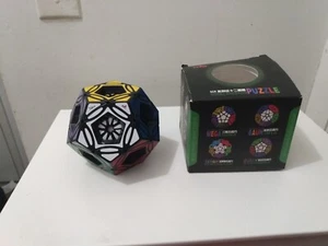 MF8 TWISTY LOGIC PUZZLE CUBE BLACK DODECAHEDRON TOY - Picture 1 of 4