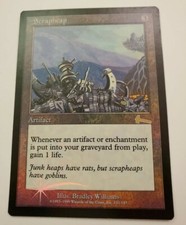 SCRAPHEAP-FOIL URZA'S LEGACY EDITION MAGIC THE GATHERING CARD.