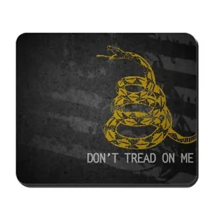 Don’t Tread on Me Snake Warning Gummi Mauspad rutschfest 5 mm Stärke - Bild 1 von 2