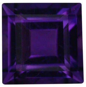 Natural Fine Deep Purple Amethyst - Square Step - Zambia - AAA Grade - Picture 1 of 1