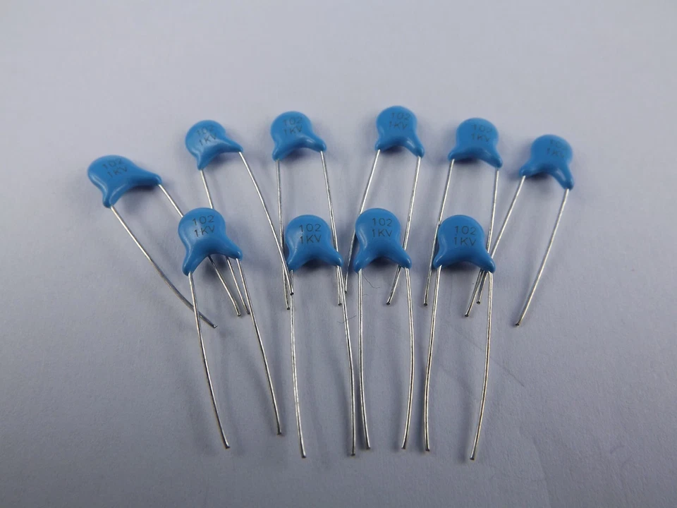 10 Stück Keramik Kondensator KerKo 1KV 2KV 3KV   5pF - 220nF - Bild 1 von 1