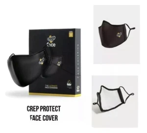 5 X Crep Protect Face Mask Size Regular Black Reusable Adjustable Strap Cheapest - Picture 1 of 2