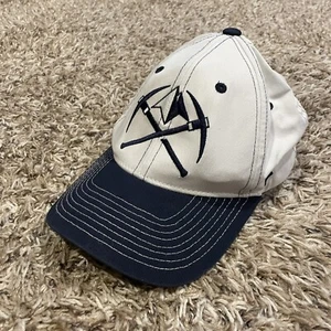 Zephyr NBA Denver Nuggets White Blue Pickaxe Logo Snapback Hat Adjustable - Picture 1 of 11