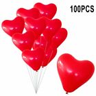 100Pcs -Coeur Ballons 30 Cm Rouge Premium C?ur Ballons Hélium Mariage C?urs