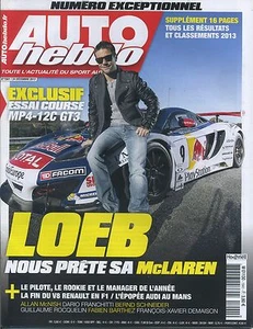 AUTO HEBDO n°1941 du 24 DECEMBRE 2013 MAC LAREN MP4C-12-GT3 TOUS LES CLASSEMENTS - Picture 1 of 1