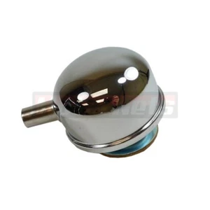 Respirador de cubierta de válvula de aceite cromado redondo giratorio con tubo SBC BBC 327 350 302 454 - Imagen 1 de 2