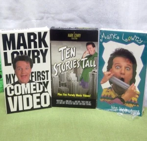 MARK LOWRY lot 3 three VHS First Comedy Video 1988-1999 Ten Stories Tall more - Imagen 1 de 2