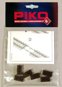 PIKO G Scale Insulated Rail Joiners 35292 Model Railroad Train Track 6 Piece Set - Picture 1 of 2