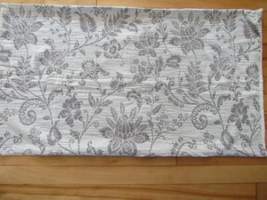 2 Wamsutta King Size Pillow Shams Grays & Cream Floral Gauze Front Buttons - Picture 1 of 13