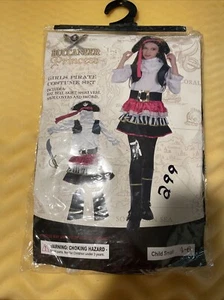 Girls buccaneer pirate costume set size Small Age 4-6 - Picture 1 of 14
