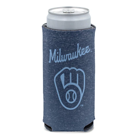 WinCraft Milwaukee Brewers 12oz. Team Logo Slim Can Cooler Cover