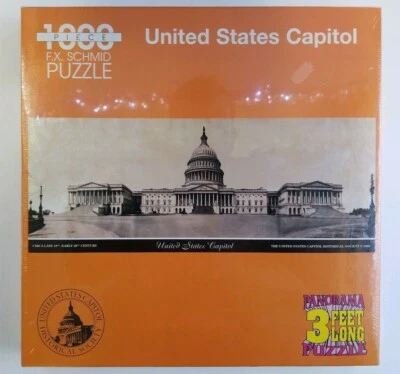 VTG 1998 FX Schmid United States Capitol 1000 pc Panorama 3" Jigsaw Puzzle New! - Image 1 of 4