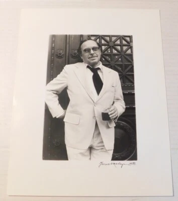 ORIG. 1975 PHOTO of TENNESSEE WILLIAMS - SIGNED by GERARD MALANGA - Image 1 of 4