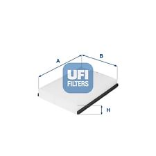 UFI 53.211.00 Innenraumfilter Pollenfilter für FIAT 500X (334) 500L (351, 352)
