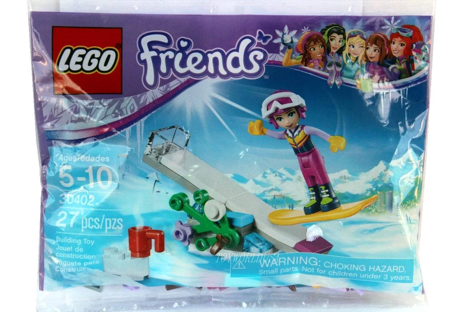 Juguete de construcción de snowboard Lego #30402 Friends Foto 1 de 1