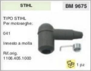 Conector De Válvula De Pipa En PVC Para Motosierra STIHL Con Inserción A Resorte - Picture 1 of 1