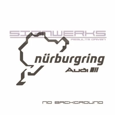 Audi Nurburgring Decal Sticker logo A4 S4 S3 S5 A5 A6 R8 TT SQ5 RS Pair - Image 1 of 4