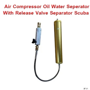 Compresor de Aire 4500 Psi Aceite Separador de Agua con Válvula de Liberación Separador Buceo - Imagen 1 de 16