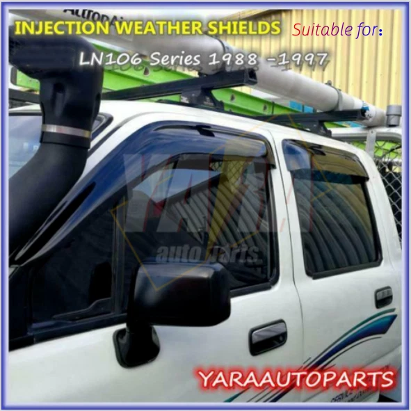 Weathershields Weather Shields Suitable for Hilux LN106 88-97 Tinted 4pcs - Image 1 of 4