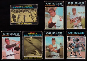 1971 OPC O-Pee-Chee Baltimore Orioles 7 DIFF Belanger Blair Rettenmund McNally - Picture 1 of 2