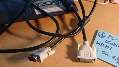 1 PC-Kabel-Computerkabel-schwarz-HDMI-Stecker-1,80m-NEU UND UNGEBRAUCHT3 - Bild 1 von 2