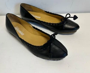 CLARKS ORIGINALS Black Leather Ladies Ballet Shoes UK Size 5.5 - Picture 1 of 10