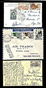 AFRIQUE OCCIDENTAL  1946/53   2 x PPC + 1 x COVER   F/VF - Picture 1 of 2