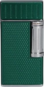 COLIBRÍ *JULIO II* con ENCENDEDOR DE CIGARROS LLAMA SUAVE DOBLE ÁNGULO/VERDE - CROMO - Imagen 1 de 1