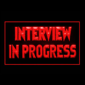 120174 Interview in Progress Office Home Decor Display Neon Sign 16 Color