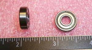 QTY (52) R4Z VNC SINGLE ROW METAL SHIELD BALL BEARINGS 1/4x5/8x.196"  1 TUBE - Picture 1 of 7