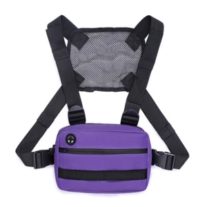 Sport Tactical Combat Chest Rig Bag Front Pouch Recon Kit Pack Gilet Protettivo - Foto 1 di 16