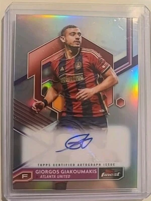 2023 Topps Finest MLS Girogos Giakoumakis Autograph Auto #A-GG Atlanta United - Image 1 of 3