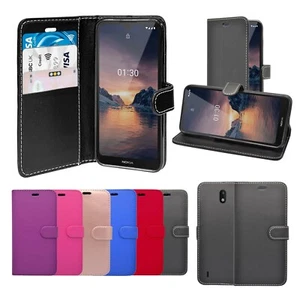 For Nokia 1.3 Case Wallet Flip PU Leather Stand Card Slot Pouch Phone Cover - Picture 1 of 19