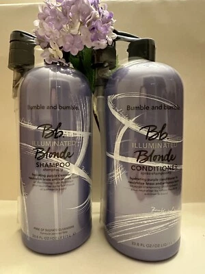 Bumble & Bumble Illuminated Blonde Shampoo and Conditioner 33.8oz / 1L W Pump - Image 1 of 4