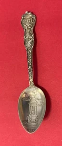 Francis Scott Key Monument Baltimore MD Sterling Silver 10.4g 4” Souvenir Spoon - Picture 1 of 8
