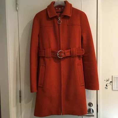 USED GUCCI COAT IN EXCELLENT CONDITION, WOOL, APRICOT AND ORANGE GOOD - Image 1 of 4