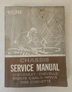 Manual de servicio del chasis Chevrolet Chevelle Monte Carlo Nova 1969 Corvette - Imagen 1 de 9