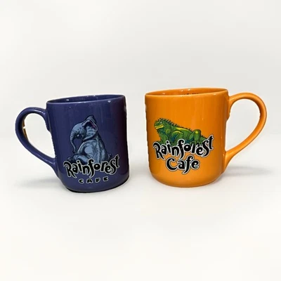 Lote de tazas Rainforest Café 12 OZ  Foto 1 de 4