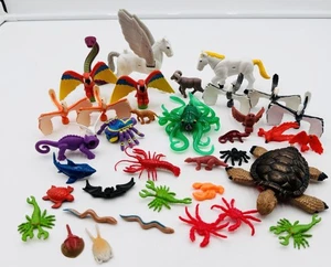 Fisher Price Imaginext Konvolut Tiere Pegasus Schildkröte Papageien Pterodactyl Tintenfisch - Bild 1 von 9