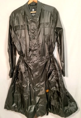 G Star Raw Ultra Light Weight Parka Trench Jacket Large Rip Stop Long Streetwear - Image 1 of 4
